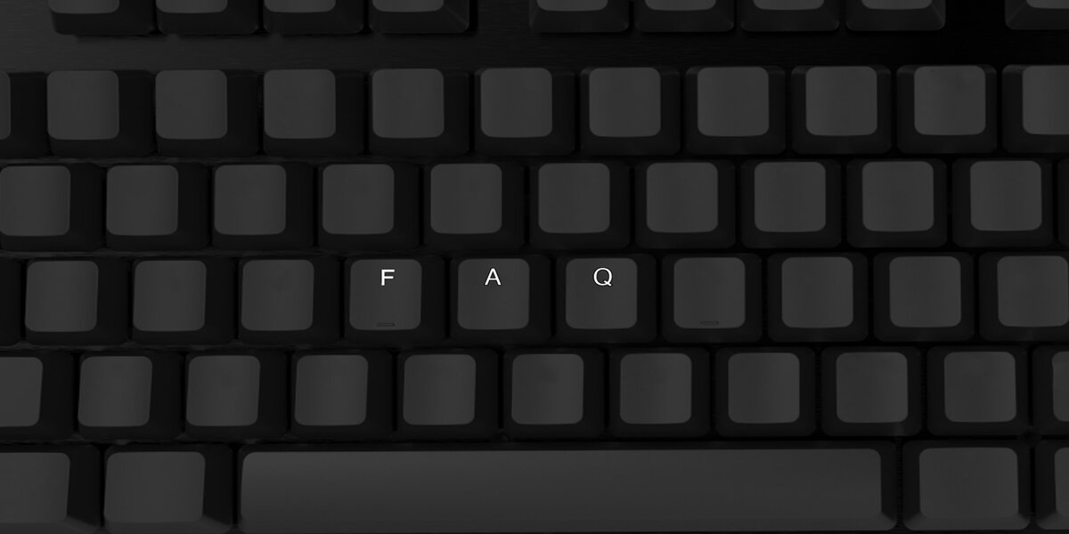 FAQ lettered keycaps