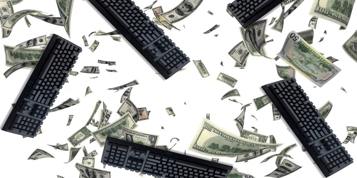 Falling cash and keyboards