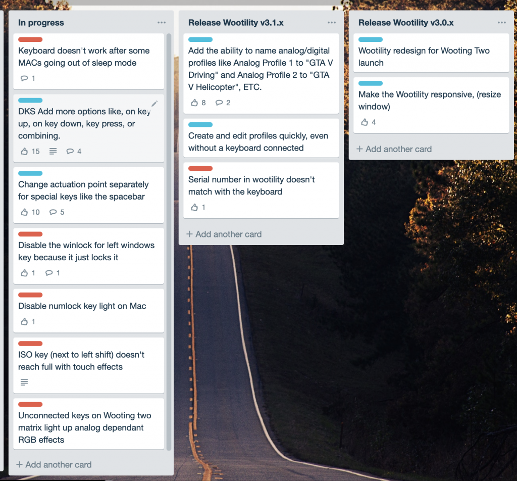 Trello Wootility roadmap